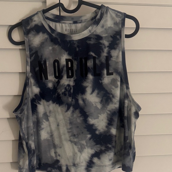 NOBULL Tops - NOBULL Women's Muscle Tee - Black and White Tie-Dye